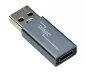 Preview: Adapter, USB A Stecker auf USB C Buchse Alu, space grau, DINIC Box